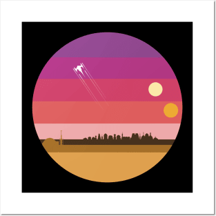Tatooine N1 Starfighter geometric Posters and Art